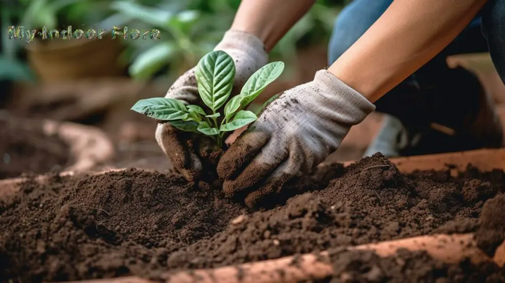 Retaining moisture with organic mulch